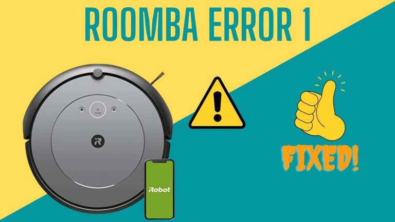 Roomba Error 1 | Fixed Move Roomba to a New Location