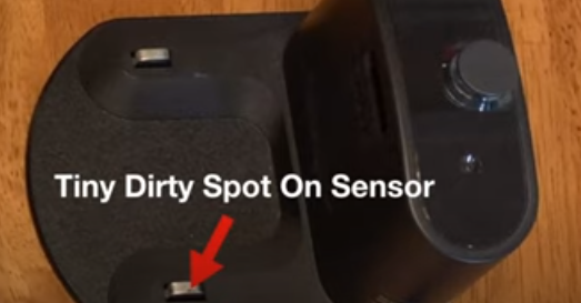 clean dirty spot on sensor