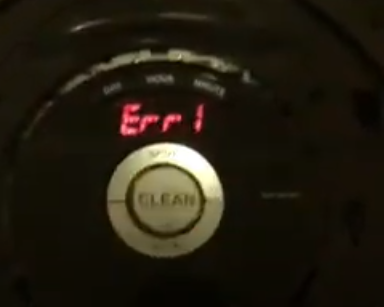 reset Roomba getting error 1
