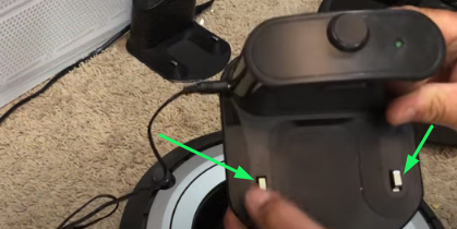 Adjust spring-loaded-pads-on-Roomba