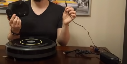 check roomba charging cable
