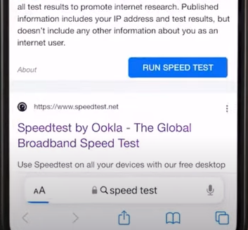 Check internet connection