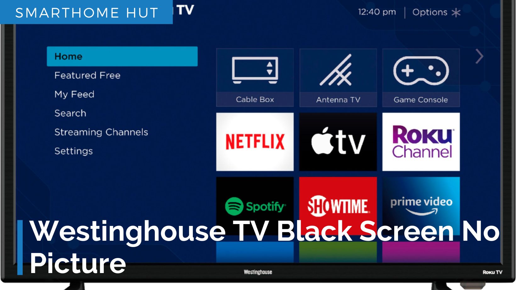 Westinghouse TV Black Screen No Picture