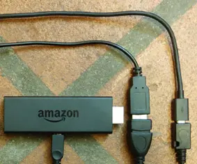 Connect the OTG cable or keyboard to your Fire TV device